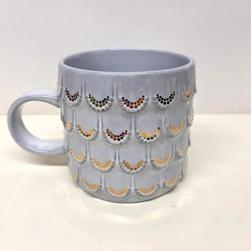 Starbucks 2016 Aniversary Collection 10 oz Fish Scale Coffee Mug